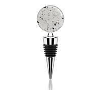 Tappo per vino bianco Terrazzo in metallo decorativo elegante riutilizzabile a prova di perdite tappi per vino per regali bar vacanze feste matrimoni