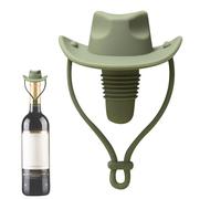 Tappo per vino cappello da cowboy - Sigillatore ermetico per bottiglie in silicone | Strumento di conservazione delle bevande occidentali | Accessorio da bar decorativo a prova di perdite per champagn
