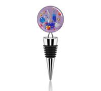 Tappo per vino e bevanda Tappo per bottiglia Astratto Scienza Chimica Illustrazione Tappi per vino Decorativo Creativo Vino Riutilizzabile Copertura Bottiglia Tappo per Vino Champagne Collezione Birra