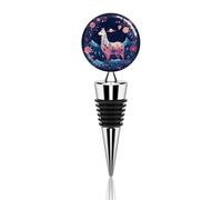 Tappo per vino e bevande Tappo per bottiglia di vino Notte stellata Alpaca Tappi per vino Decorativo Creativo Copertura riutilizzabile Bottiglia Tappo per Vino Champagne Collezione Birra
