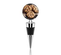 Tappo per vino in metallo, decorativo, elegante, riutilizzabile, a prova di perdite, con gocce di cioccolato, cibo, vino, per regali, bar, vacanze, feste, matrimoni
