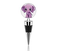 Tappo per vino in metallo decorativo tappi di bottiglia di vino eleganti riutilizzabili a prova di perdite elefante carino clipart tappi per vino per regali Bar festa festa matrimonio