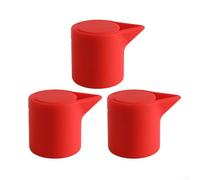 Tappo per vino in silicone per uso domestico con guarnizione in sughero per bottiglie di vino rosso, progettato per un uso duraturo e un'efficace conservazione dell'aroma e del gusto (rosso)