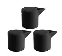 Tappo per vino in silicone per uso domestico con guarnizione in sughero per bottiglie di vino rosso, progettato per un uso duraturo e un'efficace conservazione dell'aroma e del gusto (nero)