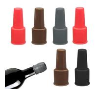 Tappo per Vino in Silicone,Universale Elegante Riutilizzabile Sigillante In Silicone 6 Pezzi | Sigillante Per Bottiglie Copre Tappo Del Vino | Birra Champagne Casa Bar Festa Ristorante