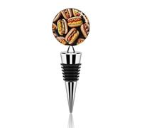 Tappo per vino richiudibile Pompa per vino Tappi per bottiglie di bevande Tappo per vino sottovuoto Divertente cibo Hot Dog Sigillante per bottiglie di vino Silicone Tappi per risparmio di vino per