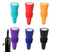 Tappo per vino riutilizzabile - 6 pezzi di capsule di conservazione per vino - tappo per bottiglia fatto in casa, per champagne, birra, bevande, cucina, bar, riunioni e
