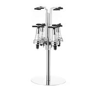 Tappo per vino, rotante, per 2/4 bottiglie, dispenser per bevande alcoliche, distributore di bevande alcoliche, stazioni rotanti per birra, vino, decanter (4 bottiglie rotanti)