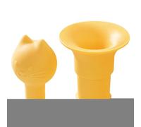 Tappo per vino, sigillante 2 in 1 con imbuto, design simpatico a forma di testa di gatto, 6,3 x 4,2 cm, copertura in silicone a tenuta stagna, ideale per champagne, whisky, liquore, aceto, olio, salsa