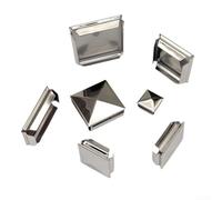 Tappo protettivo a piramide per pali quadrati, in acciaio inossidabile e materiale zincato garantisce un uso duraturo, confezione da 10 (10 pezzi da 60 mm)