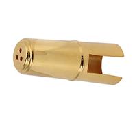 Tappo protettivo per bocchino per sassofono Facile pulizia Ampia applicazione Custodia per bocchino per clarinetto in metallo dorato portatile per suonare Alto