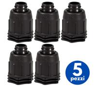 TAPPO RACCORDO A COMPRESSIONE RACCORDI TAPPI PN4 PER TUBI IRRIGAZIONE PE