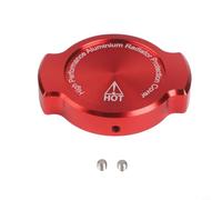 Tappo Radiatore per moto in Lega Alluminio per NMAX155 XMAX300 - Cover Decorativa CNC per modifica Personalizzata Nero Oro per titanio(Red)