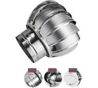 Tappo rotante del camino, Cappuccio girevole for camino in acciaio inossidabile 304, adatto alla maggior parte dei comignoli standard(100mm)