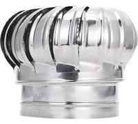 Tappo rotante per camino, resistente al vento, per camini standard, ventilatore a turbina da 10,9 cm con base a artiglio, soluzione di scarico efficiente