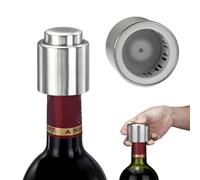 Tappo salvavino silver con pulsante aggancio alla bottiglia vuoto ermetico