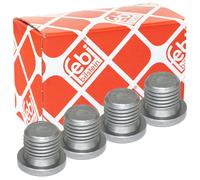 Tappo Scarico Olio Febi 103328 M14 X 1,5 MM Set 4 Pezzo per Audi Porsche Seat VW