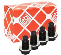 Tappo Scarico Olio Febi 172445 M12 X 1,25 Con Guarnizione Set 4 Pezzo per Toyota