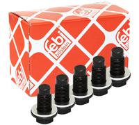 Tappo Scarico Olio Febi 172445 M12 X 1,25 Con Guarnizione Set 5 Pezzo per Toyota
