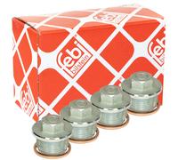 Tappo Scarico Olio Febi 19401 M26 X 1,5 MM Con di Tenuta Set 4 Pezzo per Audi VW