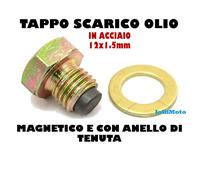 TAPPO SCARICO OLIO MAGNETICO CON ANELLO DI TENUTA 12x1.5 mm SYM