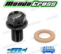 tappo scarico olio magnetico Nero M10x15mm YAMAHA YZ 125 2020 (20)