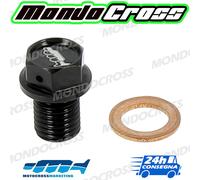 tappo scarico olio magnetico Nero M12x15mm HONDA XR 600 R 1999 (99)
