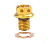 Tappo Scarico Olio per m10 Magnetico Lega Alluminio CNC Tappo | Lega alluminio CNC, magnete forte, cattura detriti metallici, finitura anodizzata, M10(gold)