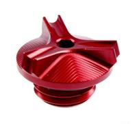 Tappo Scarico per moto Alluminio PCX125 Installazione Rapida(Red) | Lega alluminio robusta, design decorativo, fit perfetto per honda PCX160, installazione diretta, finitura premium