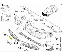 TAPPO SENSORE PARAURTI ANTERIORE ALFA ROMEO STELVIO 2023 IN POI 156171391