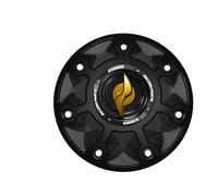 Tappo serbatoio Accossato con nottolino oro per KAWASAKI NINJA 7 HYBRID del 2024 (CC 450)