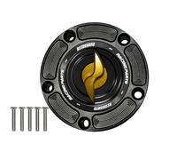 Tappo serbatoio Accossato per moto BUELL XB12 ULYSSES dal 2006 al 2010 (CC 1200) con Nottolino di sgancio rapido ricavato dal pieno in alluminio color Oro.