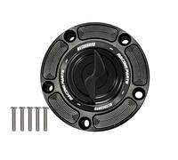 Tappo serbatoio Accossato per moto BUELL XB12 ULYSSES dal 2006 al 2010 (CC 1200) con Nottolino di sgancio rapido ricavato dal pieno in alluminio color Nero.