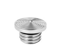 Tappo Serbatoio Benzina E Olio Per Moto Ventilato Alluminio Per Harley Per Sportster XL Per Dyna Per Softail Per Touring Per Road King 883 48 RISPOSTAKBAH(Chrome)