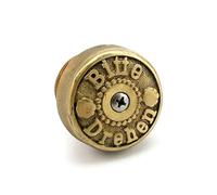 Tappo serbatoio "bitte drehen" in ottone 83-95 harley davidson Wannabe choppers