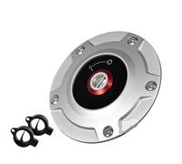 Tappo Serbatoio Carburante/Adatto for APRILIA RSV4 R/RR/RF/FACTORY/1100 2009-2023 Moto Tappo Serbatoio Carburante Antifurto Chiave Tappo Benzina Blocco Coperchio Olio Benzina Tappo del serbatoi(Silv