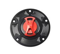 Tappo serbatoio carburante/Adatto for Ducati MONSTER795 796 696 1100EVO 2009-2014, rimontaggio del coperchio serbatoio carburante in lega di alluminio a sgancio rapido. Tappo del serbatoi(Red)