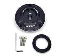 Tappo serbatoio carburante CNC for moto, copertura serbatoio olio/benzina/adatto for Yamaha YZF R3 R25 R6 R1 R125 250 2010-2023 Tappo del serbatoi(Black)