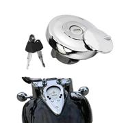 Tappo Serbatoio Carburante Coperchio del tappo del serbatoio del carburante anteriore for moto con serratura e chiavi, cromato/adatto for Yamaha XV1600 Road Star XVZ1300 Royal Star DragStar 650 XVS2