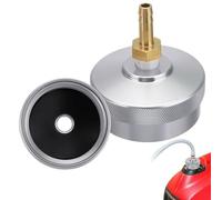 Tappo serbatoio carburante in alluminio con porta NPT da 1/4" per Honda EU2000i, EU20i, EU1000i, EU10i, kit di copertura del gas esteso con connettore tubo in ottone, argento, 55 x 32 mm