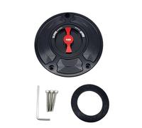 Tappo serbatoio carburante senza chiave for moto/Adatto for Honda CBR600RR CBR 600RR CBR600 RR dal 2003 in poi Tappo del serbatoi(Black Red NO LOGO)