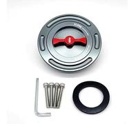Tappo Serbatoio Carburante Tappi serbatoio moto/adatti for BMW S1000RR S1000R S1000XR HP4 HP2 Accessori di modifica in lega di alluminio CNC Coperchio benzina Tappo del serbatoi(Grey Red)