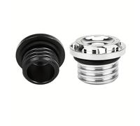 Tappo Serbatoio Carburante Tappo del serbatoio del carburante for motocicletta con design classico retrò a forma di fiore di prugna in lega di alluminio CNC Tappo del serbatoi(Silver)