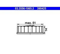 Tappo serbatoio liquido freni 03.3556-1065.2 ATE