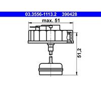 ATE 03.3556-1113.2 Chiusura, serbatoio liquido freni