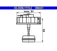 Chiusura, serbatoio urea ATE 03.3556-1115.2