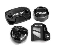 Tappo serbatoio liquido freni moto Per R3 YZF-R3 YZFR3 2015-2024 Motocicletta Anteriore Posteriore Tappo Serbatoio Fluido Freno Cilindro Protezione Coperchio Tappo Riempimento Olio