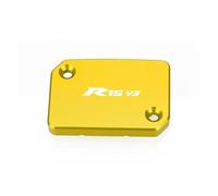 Tappo Serbatoio Liquido Freni Motocicletta Moto Freno Anteriore Serbatoio Fluido Tappo Tazza Di Olio Cilindro Maestro Della Copertura Per YZF R15 V3 2017-2020 2019 2018(Gold)