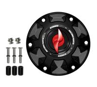 Tappo Serbatoio Moto Accossato con Nottolino Rosso compatibile con APRILIA RS REPLICA ABS dal 2017 al 2018 (CC 125)