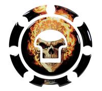 Tappo Serbatoio Moto Pad Ghost Rider Teschio Universale Compatibile per Honda